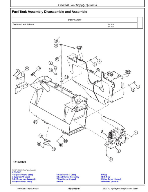 John Deere 850L PL (SN. from F352989) Pipelayer Ready Crawlers Repair Manual (TM14356X19) John Deere 850L PL (SN. from F352989) Pipelayer Ready Crawlers Repair Manual (TM14356X19)