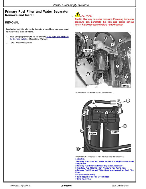 John Deere 950K Crawler Dozers (SN. from F334109) Repair Manual (TM14358X19) John Deere 950K Crawler Dozers (SN. from F334109) Repair Manual (TM14358X19)