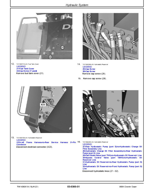 John Deere 950K Crawler Dozers (SN. from C334109) Repair Manual (TM14360X19) John Deere 950K Crawler Dozers (SN. from C334109) Repair Manual (TM14360X19)