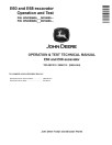 John Deere E60 and E68 Compact Excavators (SN. from D016000) Operation and Test Manual (TM14381X19)