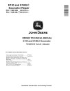 John Deere E130 and E140LC Crawler Excavators (SN. from D000001) Repair Manual (TM14395X019)