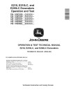 John Deere E210, E210LC and E230LC Crawler Excavators (SN. from C000001, D000001) Operation and Test Manual (TM14396X019)