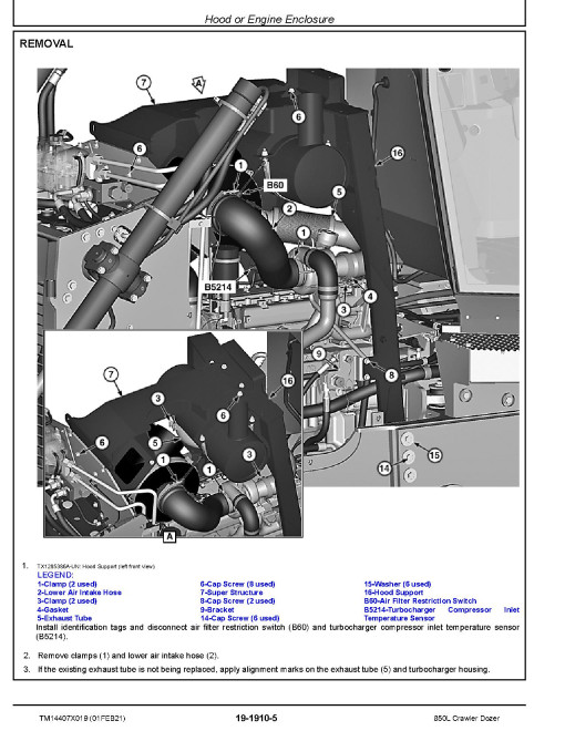 John Deere 850L (SN. from C000001) Crawler Dozers Repair Manual (TM14407X019) John Deere 850L (SN. from C000001) Crawler Dozers Repair Manual (TM14407X019)