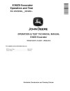 John Deere E36ZS (SN. from D016000) Compact Excavators Operation and Test Manual (TM14416X019)