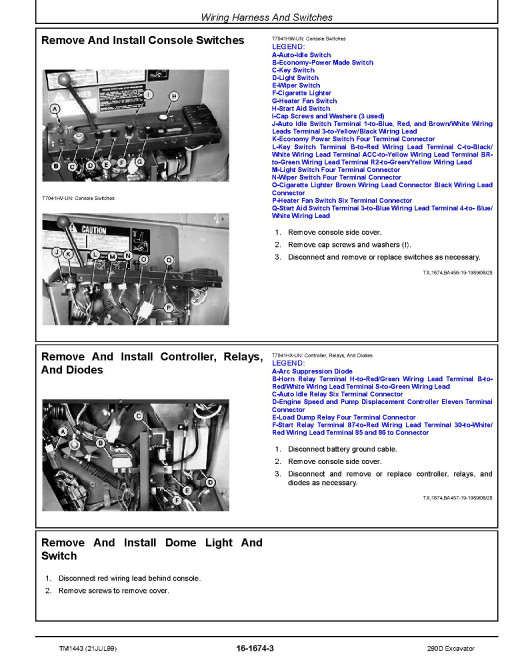 John Deere 290D Crawler Excavators Repair Manual (TM1443) John Deere 290D Crawler Excavators Repair Manual (TM1443)