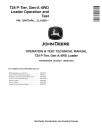 John Deere 724 P-Tier (SN. from D_10283) 4WD Wheel Loaders Operation and Test Manual (TM14436X019)