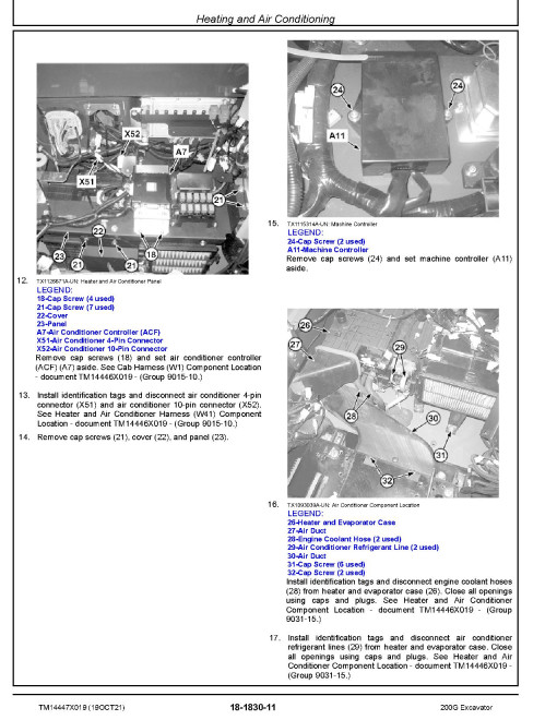 John Deere 200 G-Tier (SN. from F085001) Crawler Excavators Repair Manual (TM14447X019) John Deere 200 G-Tier (SN. from F085001) Crawler Excavators Repair Manual (TM14447X019)