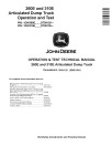 John Deere 260E and 310E Articulated Dump Trucks (SN. from D708125) Operation and Test Manual (TM14458X019)