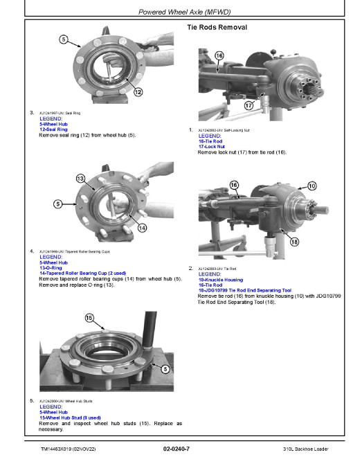 John Deere 310L (SN. from C390996, D390996) Backhoe Loaders Repair Manual (TM14463X019) John Deere 310L (SN. from C390996, D390996) Backhoe Loaders Repair Manual (TM14463X019)