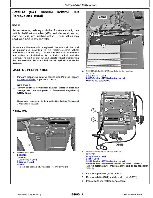 John Deere 310SL Side Shift Backhoe Loaders (SN. from C390996, D390996) Repair Manual (TM14469X019) John Deere 310SL Side Shift Backhoe Loaders (SN. from C390996, D390996) Repair Manual (TM14469X019)