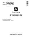 John Deere 444 P-Tier (SN. L_10283-15417) 4WD Wheel Loaders Repair Manual (TM14492X019)