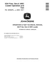 John Deere 624 P-Tier (SN. L_10283-15417) 4WD Wheel Loaders Operation and Test Manual (TM14497X019)