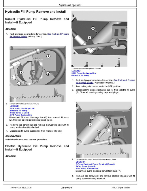 John Deere 768L-II (SN: C702907-; D702907-) Bogie Skidders Repair Manual (TM14514X019) John Deere 768L-II (SN: C702907-; D702907-) Bogie Skidders Repair Manual (TM14514X019)