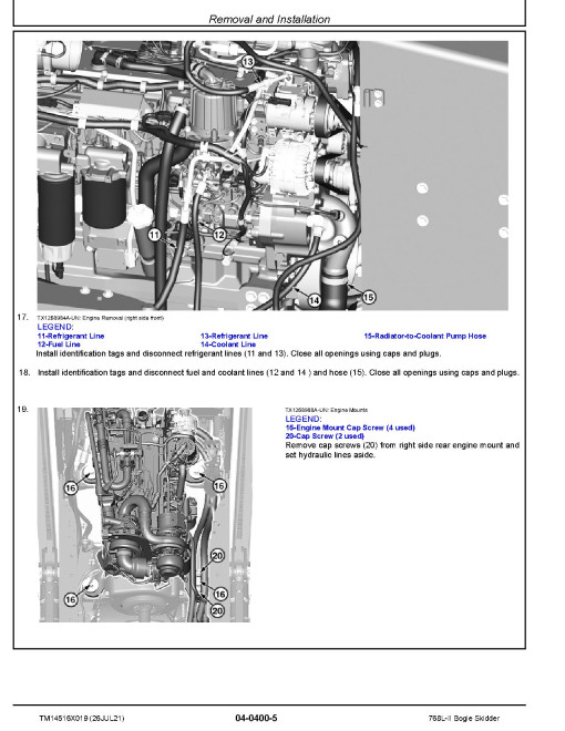 John Deere 768L-II (SN: F702907-; L702907-) Bogie Skidders Repair Manual (TM14516X019) John Deere 768L-II (SN: F702907-; L702907-) Bogie Skidders Repair Manual (TM14516X019)