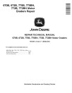 John Deere 670B, 672B, 770B, 770BH, 772B and 772BH Motor Graders Repair Manual (TM1453)