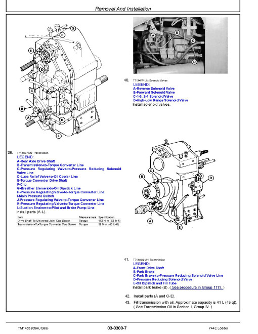 John Deere 744E 4WD Loaders Repair Manual (TM1455) John Deere 744E 4WD Loaders Repair Manual (TM1455)
