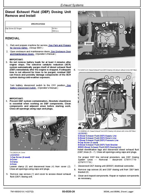 John Deere 953ML and 959ML Shovel Loggers Repair Manual (TM14555X019) John Deere 953ML and 959ML Shovel Loggers Repair Manual (TM14555X019)