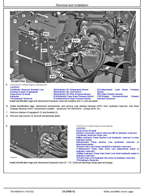 John Deere 953ML and 959ML Shovel Loggers Repair Manual (TM14555X019) John Deere 953ML and 959ML Shovel Loggers Repair Manual (TM14555X019)