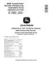 John Deere 859M (Closed Loop Hydrostatic Drive) Tracked Feller Bunchers Operation and Test Manual (TM14561X019)
