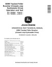 John Deere 859M (Closed Loop Hydrostatic Drive) Tracked Feller Bunchers Operation and Test Manual (TM14563X019)