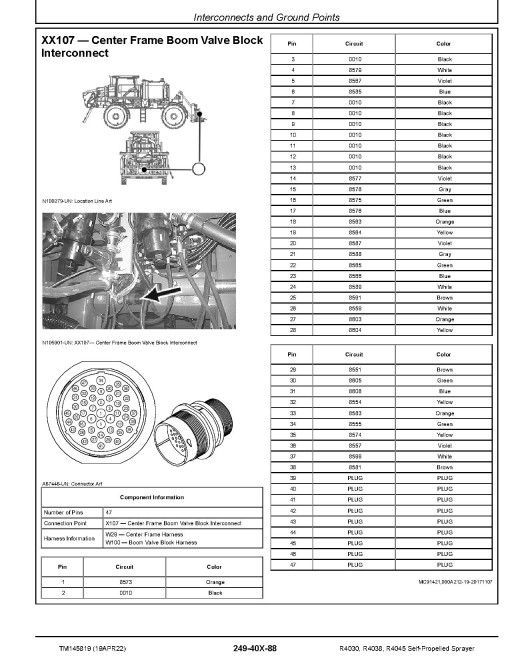 John Deere R4030, R4038, R4044, R4045 and R4060 Self-Propelled Sprayers (SN: 180001-209999) Diagnostic Manual (TM145819) John Deere R4030, R4038, R4044, R4045 and R4060 Self-Propelled Sprayers (SN: 180001-209999) Diagnostic Manual (TM145819)