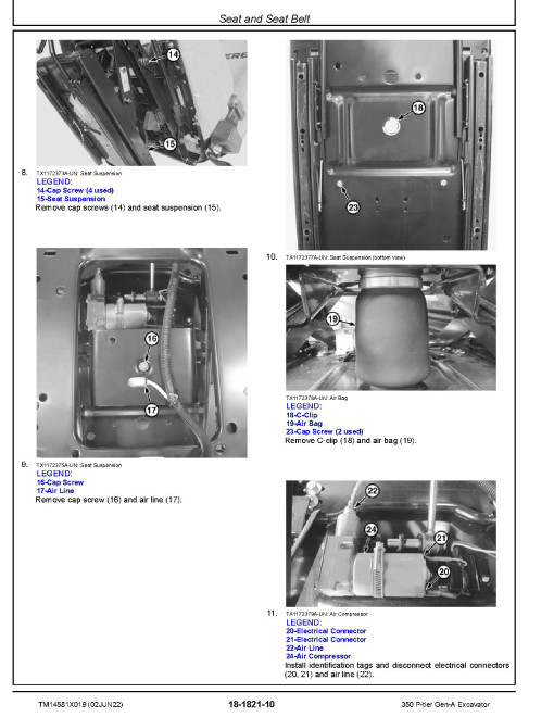 John Deere 350 P-Tier (SN. from F_00001) Crawler Excavators Repair Manual (TM14581X019) John Deere 350 P-Tier (SN. from F_00001) Crawler Excavators Repair Manual (TM14581X019)