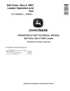 John Deere 644 G-Tier (SN. from LA00001) 4WD Wheel Loaders Operation and Test Manual (TM14592X019)