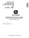 John Deere 337E and 437E Knuckleboom Log Loaders Operation and Test Manual (TM14596X019)