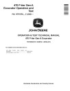 John Deere 470 P-Tier (SN. from F_00001) Crawler Excavators Operation and Test Manual (TM14598X019)