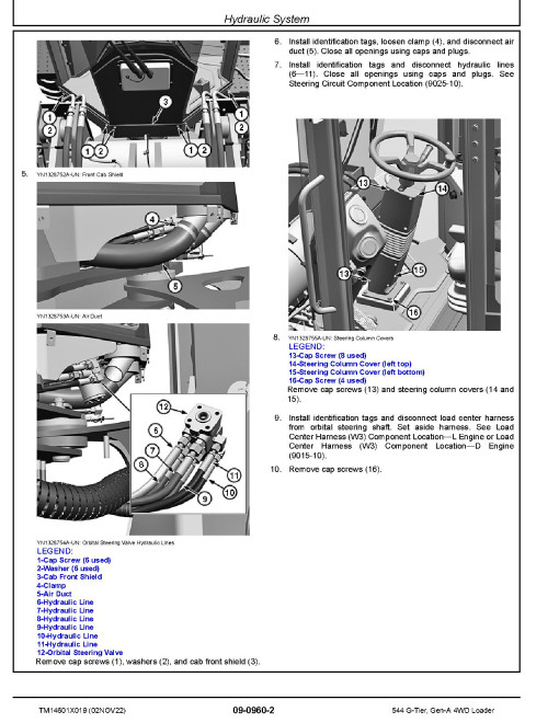 John Deere 544 G-Tier (SN. from DA00001, LA00001) 4WD Wheel Loaders Repair Manual (TM14601X019) John Deere 544 G-Tier (SN. from DA00001, LA00001) 4WD Wheel Loaders Repair Manual (TM14601X019)