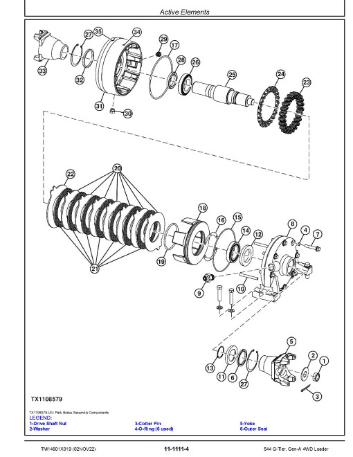 John Deere 544 G-Tier (SN. from DA00001, LA00001) 4WD Wheel Loaders Repair Manual (TM14601X019) John Deere 544 G-Tier (SN. from DA00001, LA00001) 4WD Wheel Loaders Repair Manual (TM14601X019)