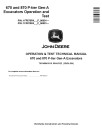 John Deere 670 P-Tier and 870 P-Tier Crawler Excavators (SN. from F_00001) Operation and Test Manual (TM14604X019)