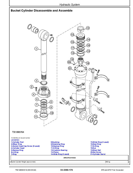 John Deere 670 P-Tier and 870 P-Tier Crawler Excavators (SN. from F_00001) Repair Manual (TM14605X019) John Deere 670 P-Tier and 870 P-Tier Crawler Excavators (SN. from F_00001) Repair Manual (TM14605X019)