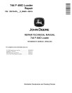 John Deere 744 P-Tier (SN. D_05963-08614) 4WD Wheel Loaders Repair Manual (TM14609X019)