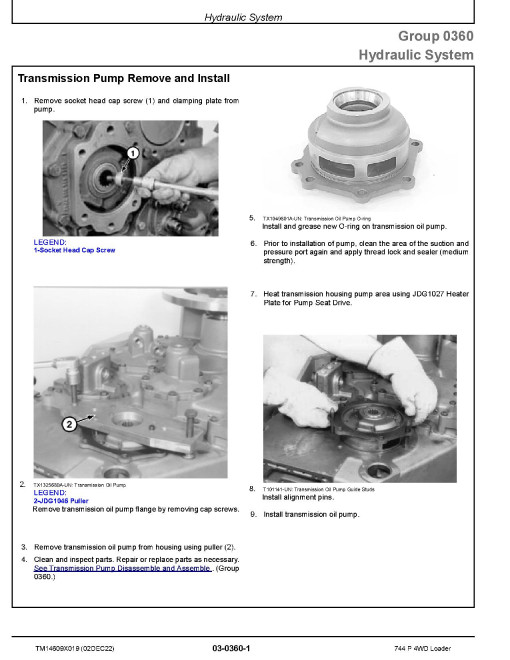 John Deere 744 P-Tier (SN. D_05963-08614) 4WD Wheel Loaders Repair Manual (TM14609X019) John Deere 744 P-Tier (SN. D_05963-08614) 4WD Wheel Loaders Repair Manual (TM14609X019)