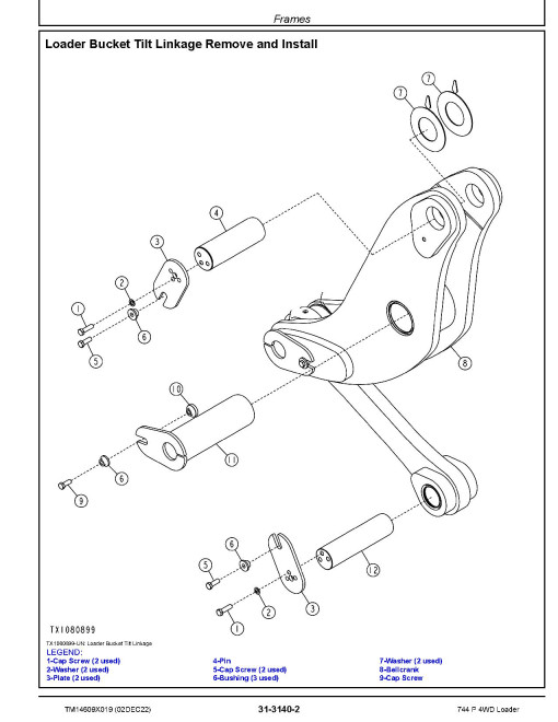John Deere 744 P-Tier (SN. D_05963-08614) 4WD Wheel Loaders Repair Manual (TM14609X019) John Deere 744 P-Tier (SN. D_05963-08614) 4WD Wheel Loaders Repair Manual (TM14609X019)