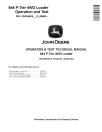 John Deere 844 P-Tier (SN. from D_05963) 4WD Wheel Loaders Operation and Test Manual (TM14616X019)
