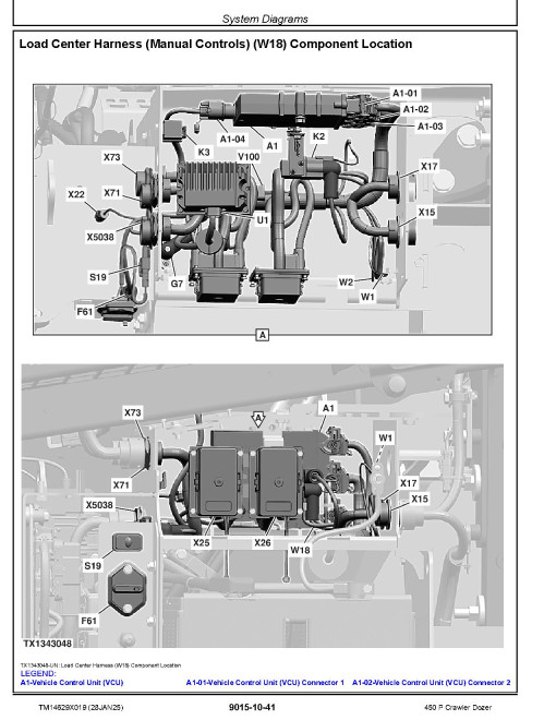 John Deere 450 P (SN from MX01837) Crawler Dozers Operation and Test Manual (TM14629X019)