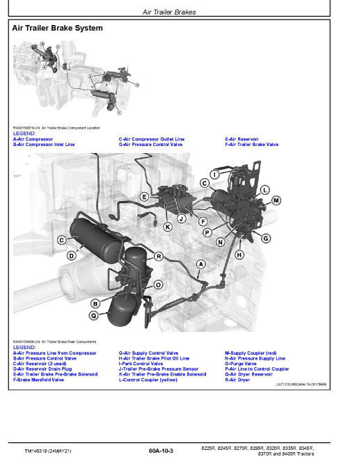 John Deere 8225R, 8245R, 8270R, 8295R, 8320R, 8335R, 8345R, 8370R and 8400R Tractors (SN. from 120000) Repair Manual (TM146319) John Deere 8225R, 8245R, 8270R, 8295R, 8320R, 8335R, 8345R, 8370R and 8400R Tractors (SN. from 120000) Repair Manual (TM146319)