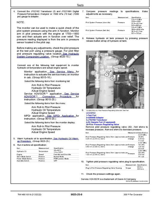 John Deere 300 P-Tier (SN. from F_00001) Crawler Excavators Operation and Test Manual (TM14651X019) John Deere 300 P-Tier (SN. from F_00001) Crawler Excavators Operation and Test Manual (TM14651X019)