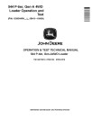 John Deere 544 P-Tier (SN. L_15418-18489) 4WD Wheel Loaders Operation and Test Manual (TM14657X019)