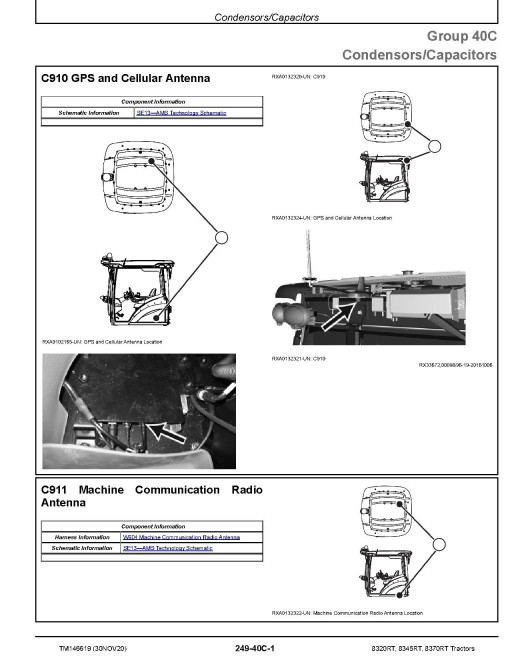 John Deere 8320RT, 8345RT and 8370RT Tracked Tractors (SN: 917000-920000) Diagnostic Manual (TM146619) John Deere 8320RT, 8345RT and 8370RT Tracked Tractors (SN: 917000-920000) Diagnostic Manual (TM146619)