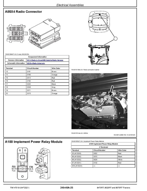 John Deere 9470RT, 9520RT and 9570RT Tracked Tractors (SN. from 917000) Diagnostic Manual (TM147019) John Deere 9470RT, 9520RT and 9570RT Tracked Tractors (SN. from 917000) Diagnostic Manual (TM147019)