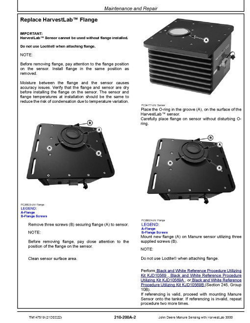 John Deere Manure Sensing with HarvestLab™ 3000 Technical Manual (TM147519) John Deere Manure Sensing with HarvestLab™ 3000 Technical Manual (TM147519)