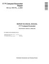 John Deere 17P (SN from K_ 00001) Compact Excavators Repair Manual (TM14770X019)