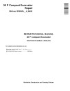 John Deere 30P (SN from K_ 00001) Compact Excavators Repair Manual (TM14772X019)