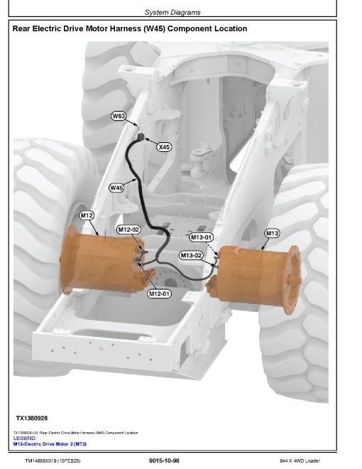 John Deere 944X (SN from 03807) 4WD Wheeled Loaders Operation and Test Manual (TM14868X019)