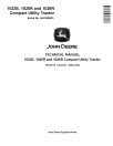 John Deere 1023E, 1025R and 1026R Compact Utility Tractors (SN. from HJ0100001) Technical Manual (TM149119)