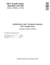 John Deere 700 P (SN from FX11340) Crawler Dozers Operation and Test Manual (TM14936X019)