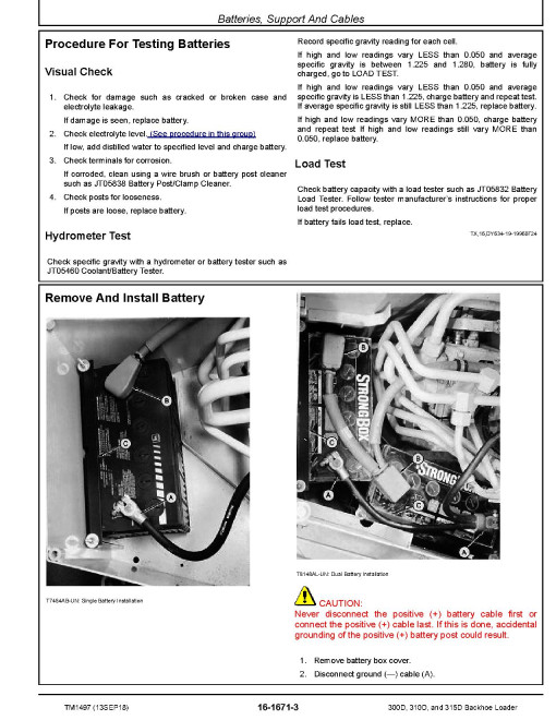 John Deere 300D, 310D and 315D Backhoe Loaders Repair Manual (TM1497) John Deere 300D, 310D and 315D Backhoe Loaders Repair Manual (TM1497)